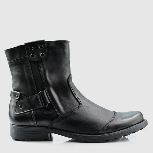 Handmade Black Leather Men’s Chelsea Boots – Casual | KarolShoes