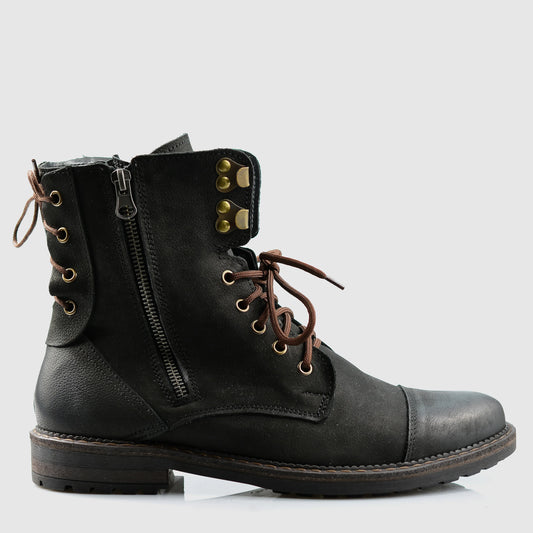 Handmade Black Leather Men’s Boots – Marc | KarolShoes