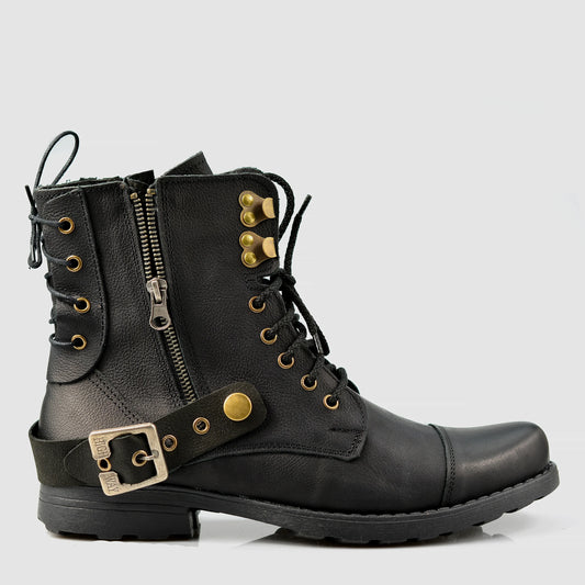 Handmade Black Leather Men’s Boots – Maron | KarolShoes