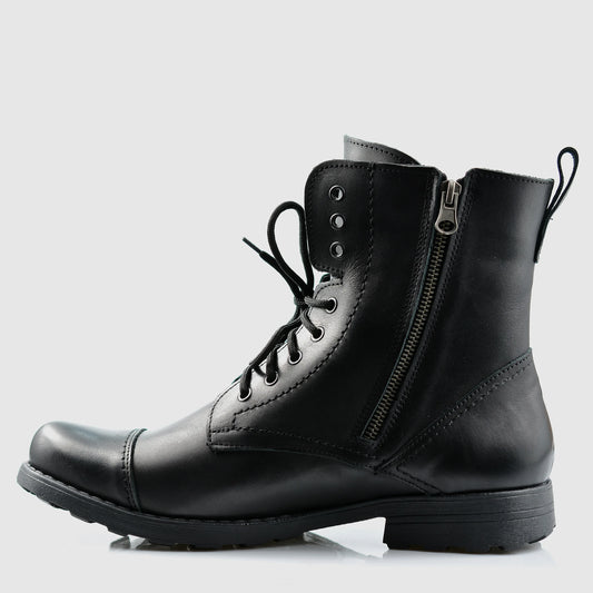 Pánské kožené boty Elegant – ručně šité černé boty | KarolShoes
