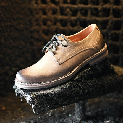 Brązowe skórzane półbuty męskie – Aldo | Jordan Handmade Shoes – zdjęcie 10