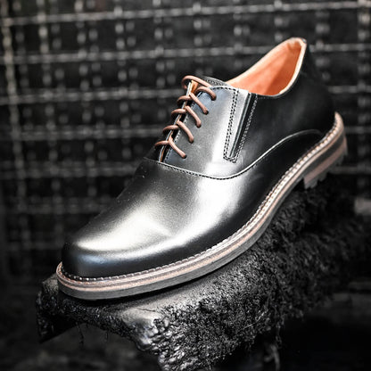 Czarne skórzane półbuty męskie – Dario | Jordan Handmade Shoes – zdjęcie 11