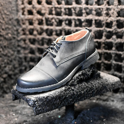 Czarne skórzane półbuty męskie – Paul | Jordan Handmade Shoes – zdjęcie 8