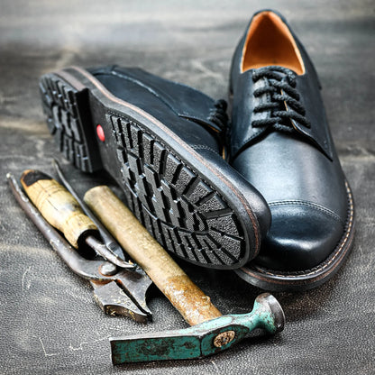 Czarne skórzane półbuty męskie – Dante | Jordan Handmade Shoes – zdjęcie 9