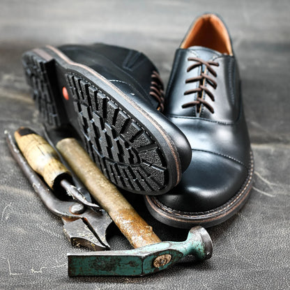 Czarne skórzane półbuty męskie – Enzo | Jordan Handmade Shoes – zdjęcie 8