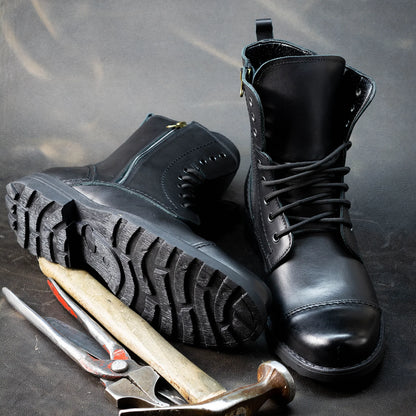 Sztyblety męskie skórzane czarne – Elegant | Jordan Handmade Shoes – zdjęcie 7