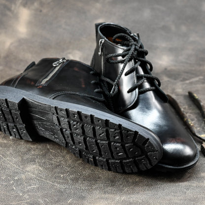 Sztyblety męskie skórzane czarne – Raven | Jordan Handmade Shoes – zdjęcie 11