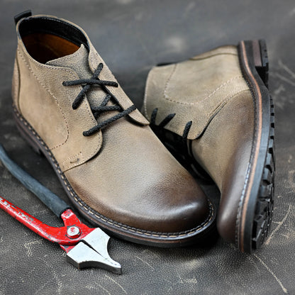 Sztyblety męskie skórzane brązowe – Hawk | Jordan Handmade Shoes – zdjęcie 11