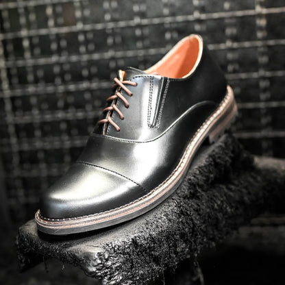 Czarne skórzane półbuty męskie – Enzo | Jordan Handmade Shoes – zdjęcie 11