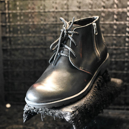 Sztyblety męskie skórzane czarne – Raven | Jordan Handmade Shoes – zdjęcie 12