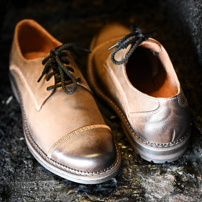 Brązowe skórzane półbuty męskie – Mauro | Jordan Handmade Shoes – zdjęcie 12