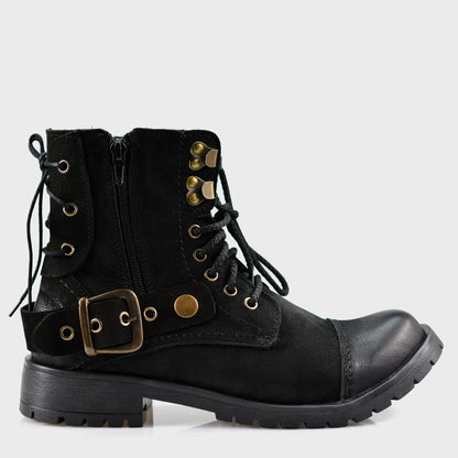 Czarne damskie skórzane botki – Elira | Jordan Handmade Shoes – zdjęcie 1