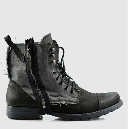 Sztyblety męskie skórzane czarne – Linen | Jordan Handmade Shoes – zdjęcie 1