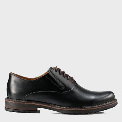 Czarne skórzane półbuty męskie – Dario | Jordan Handmade Shoes – zdjęcie 1