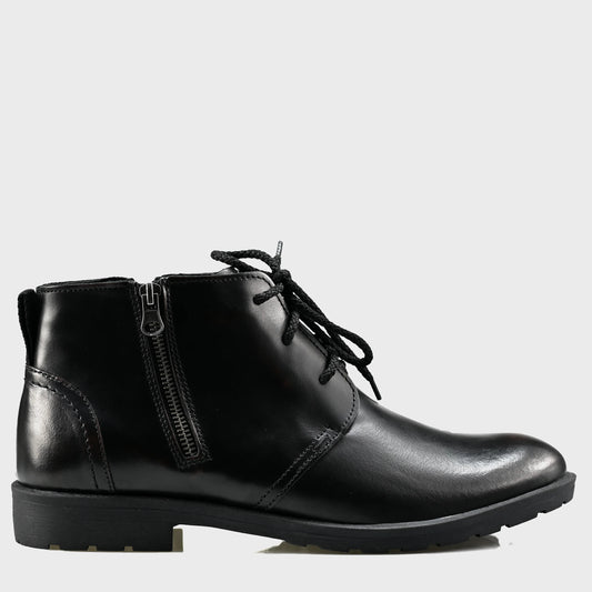 Handmade Black Leather Men’s Boots – Raven | KarolShoes