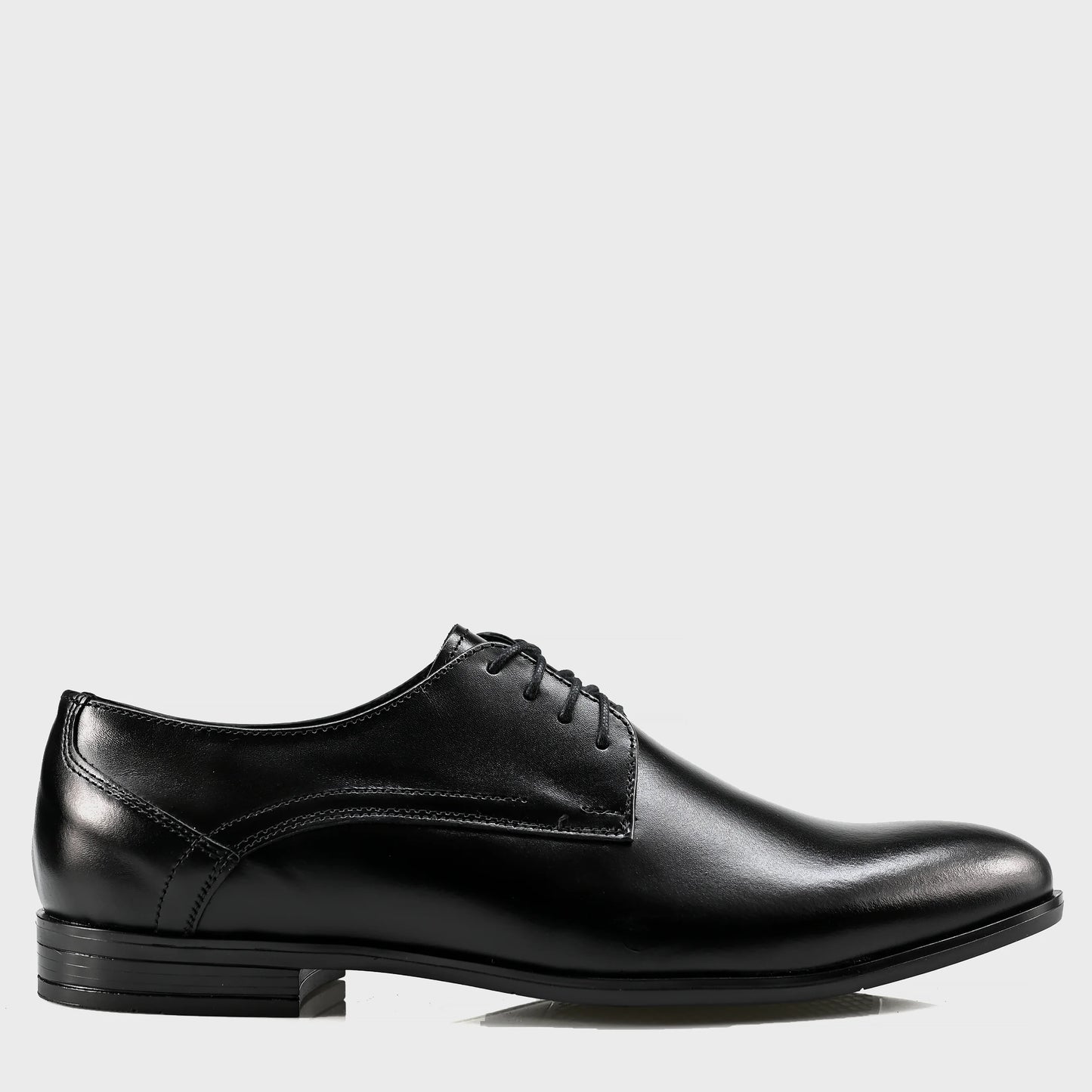 Black Leather Men’s Derby Shoes – Milano | KarolShoes