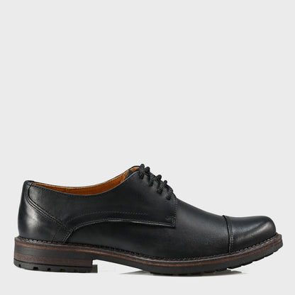 Czarne skórzane półbuty męskie – Dante | Jordan Handmade Shoes – zdjęcie 1