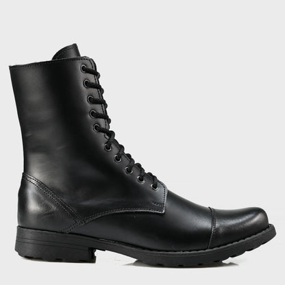 Skórzane męskie wysokie czarne sztyblety – Corvo | Jordan Handmade Shoes – zdjęcie 1