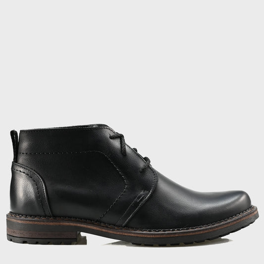 Handmade Black Leather Men’s Combat Boots – Hawk | KarolShoes