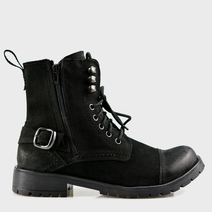 Czarne damskie skórzane botki – Aria | Jordan Handmade Shoes – zdjęcie 1