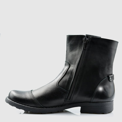 Sztyblety męskie skórzane czarne – Casual | Jordan Handmade Shoes – zdjęcie 2