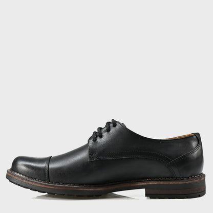 Czarne skórzane półbuty męskie – Dante | Jordan Handmade Shoes – zdjęcie 2