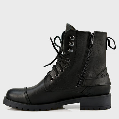 Czarne damskie skórzane botki – Alexa | Jordan Handmade Shoes – zdjęcie 2