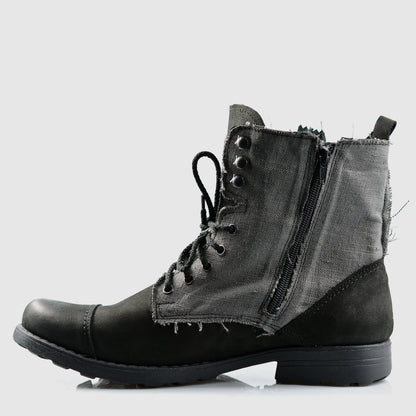Sztyblety męskie skórzane czarne – Linen | Jordan Handmade Shoes – zdjęcie 2