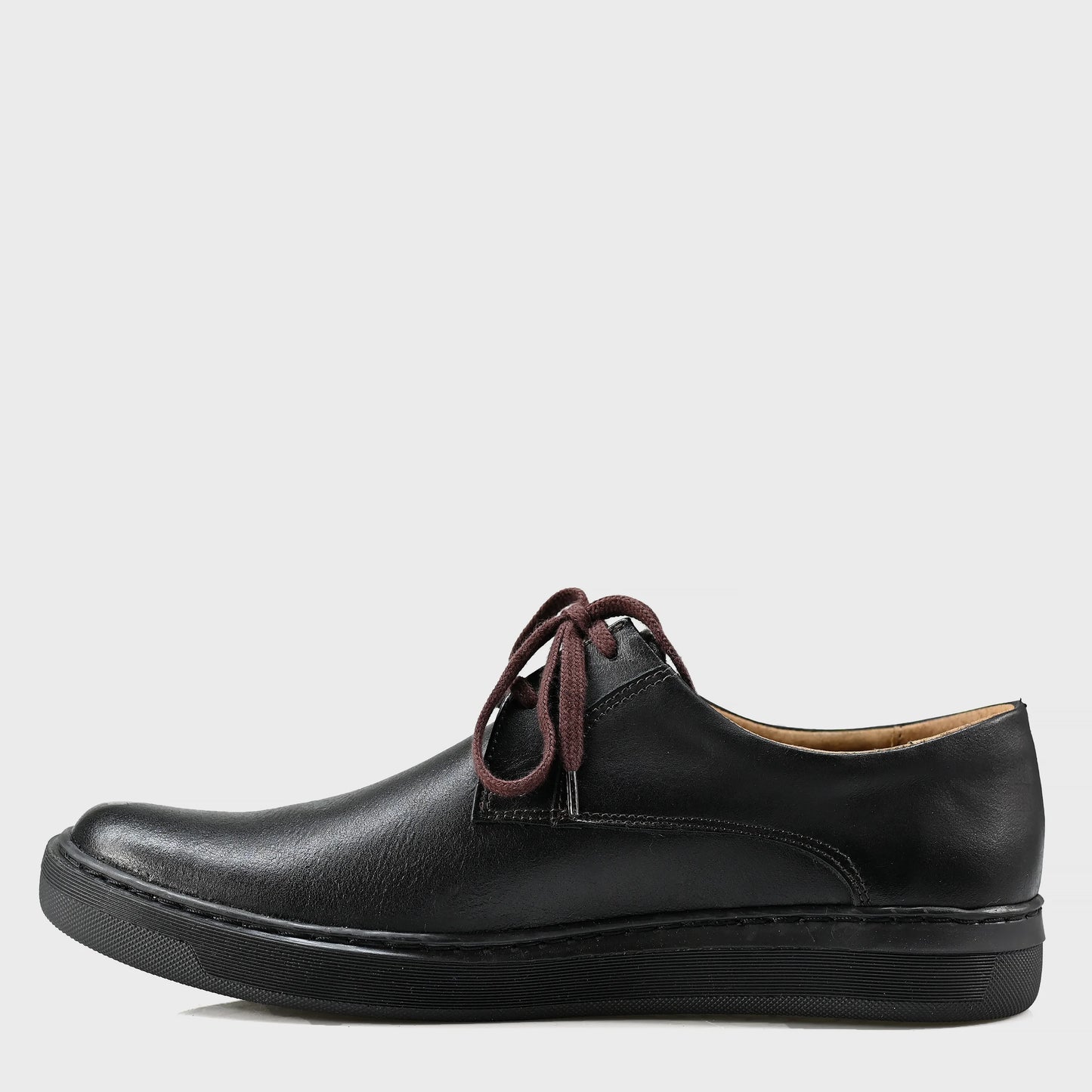 Pánské kožené polobotky Luca – ručně šité černé | KarolShoes