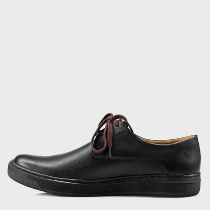 Czarne skórzane półbuty męskie – Luca | Jordan Handmade Shoes – zdjęcie 2