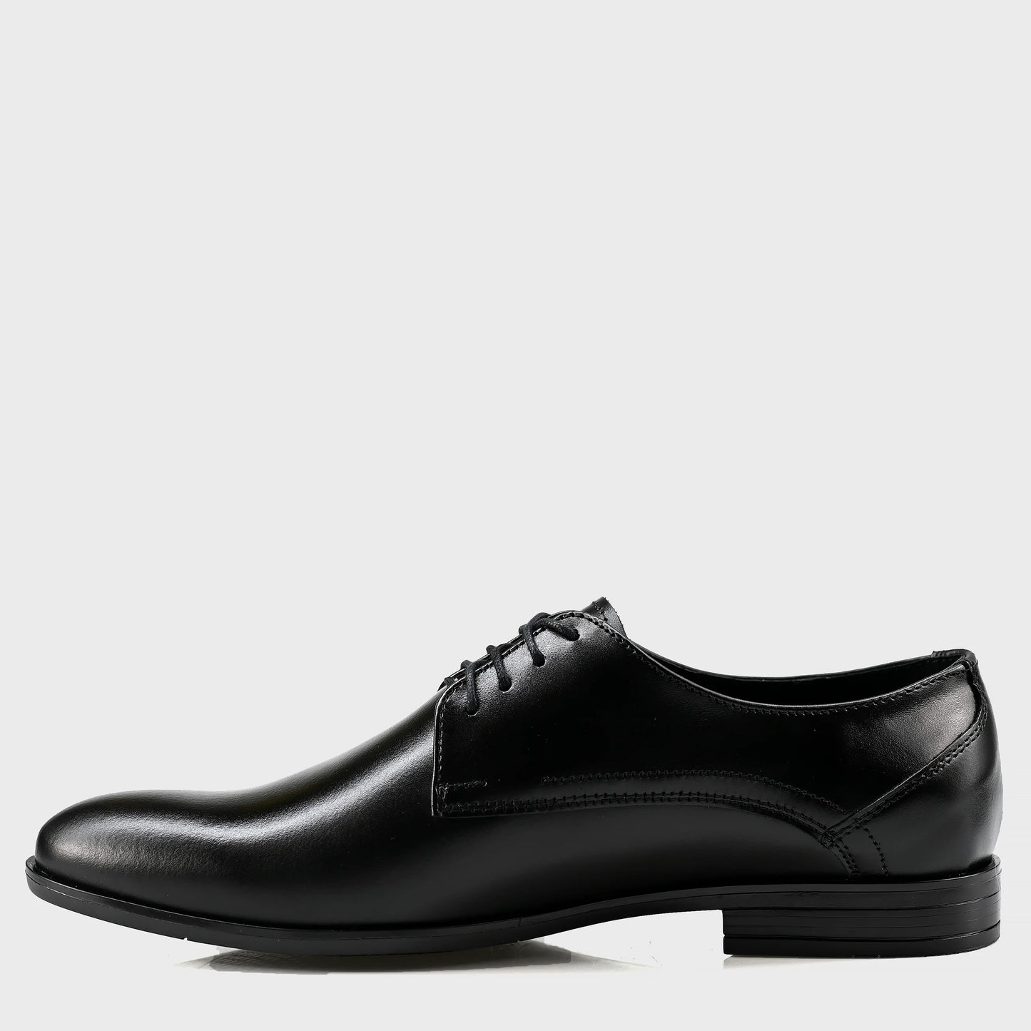 Black Leather Men’s Derby Shoes – Milano | KarolShoes