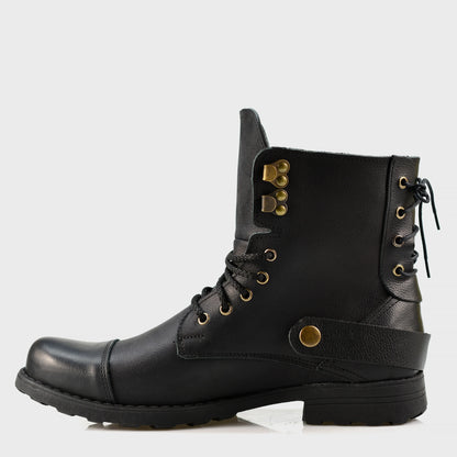 Sztyblety męskie skórzane czarne – Fabian | Jordan Handmade Shoes – zdjęcie 2