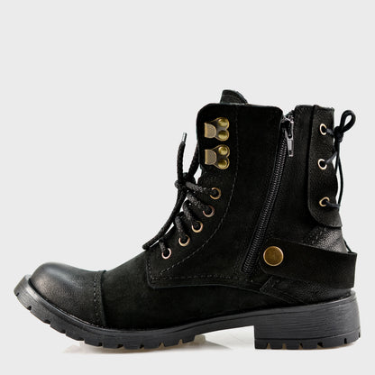 Czarne damskie skórzane botki – Elira | Jordan Handmade Shoes – zdjęcie 2