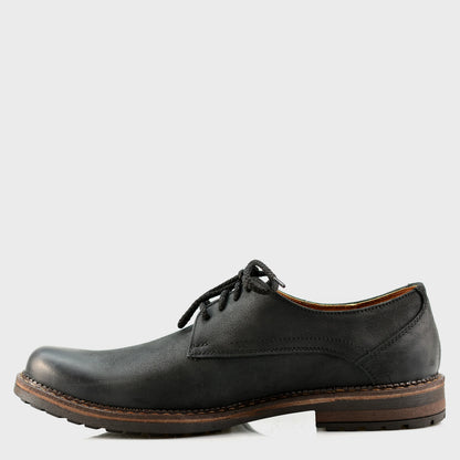 Czarne skórzane półbuty męskie – Aldo | Jordan Handmade Shoes – zdjęcie 2