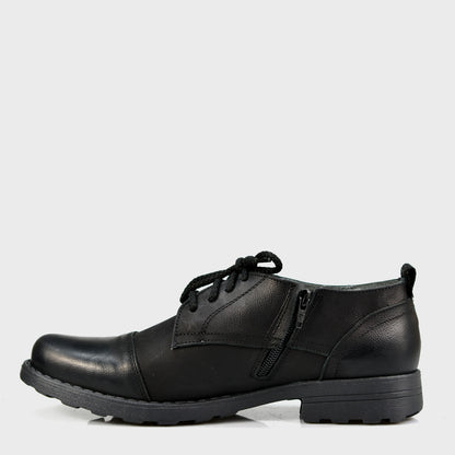 Czarne skórzane półbuty męskie – Paul | Jordan Handmade Shoes – zdjęcie 2