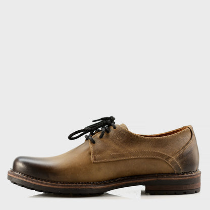 Brązowe skórzane półbuty męskie – Aldo | Jordan Handmade Shoes – zdjęcie 2