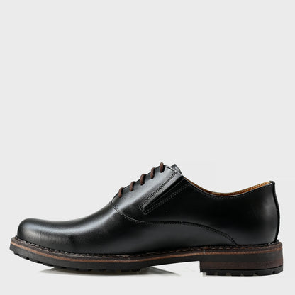 Czarne skórzane półbuty męskie – Dario | Jordan Handmade Shoes – zdjęcie 2