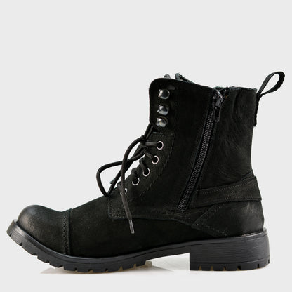 Czarne damskie skórzane botki – Aria | Jordan Handmade Shoes – zdjęcie 2