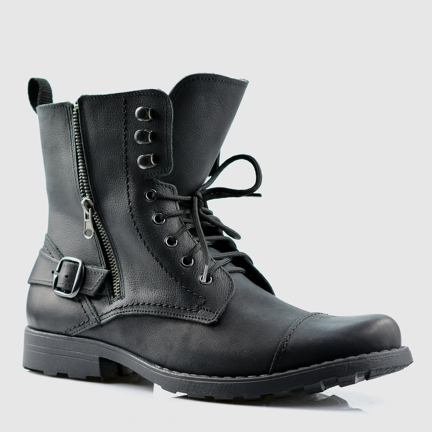 Handmade Black Leather Men’s Boots – Alex | KarolShoes