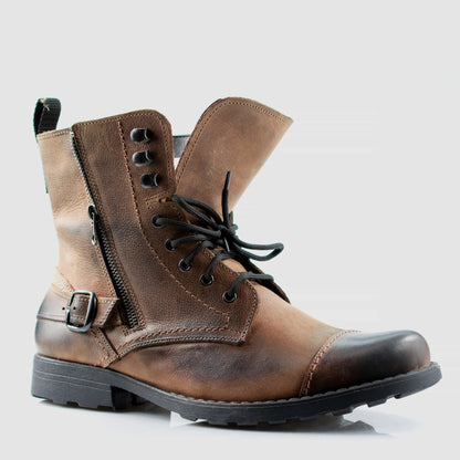 Sztyblety męskie skórzane brązowe – Alex | Jordan Handmade Shoes – zdjęcie 3