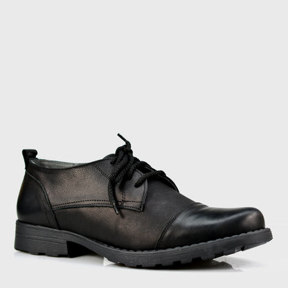 Czarne skórzane półbuty męskie – Paul | Jordan Handmade Shoes – zdjęcie 3