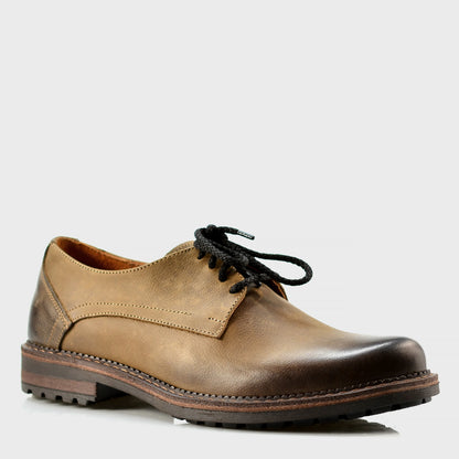 Brązowe skórzane półbuty męskie – Aldo | Jordan Handmade Shoes – zdjęcie 3