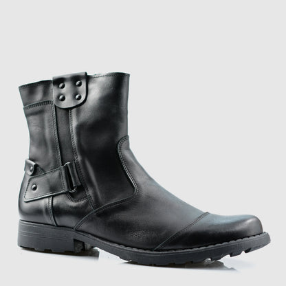 Sztyblety męskie skórzane czarne – Casual | Jordan Handmade Shoes – zdjęcie 3