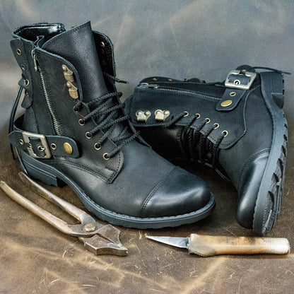 Sztyblety męskie skórzane czarne – Maron | Jordan Handmade Shoes – zdjęcie 7