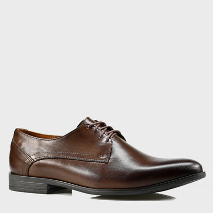 Brązowe skórzane półbuty męskie – Milano | Jordan Handmade Shoes – zdjęcie 3
