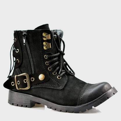 Czarne damskie skórzane botki – Elira | Jordan Handmade Shoes – zdjęcie 3