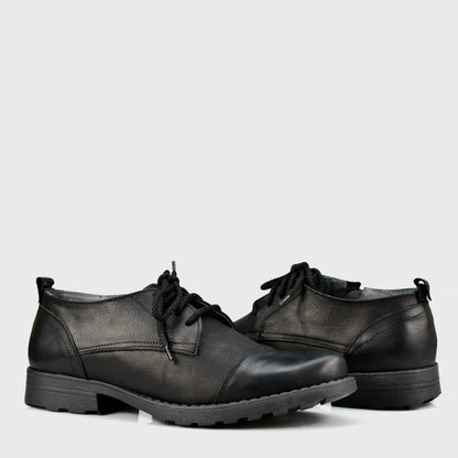 Czarne skórzane półbuty męskie – Paul | Jordan Handmade Shoes – zdjęcie 4