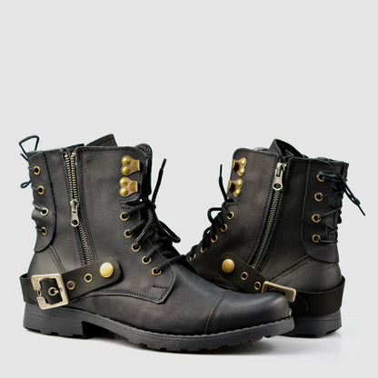 Sztyblety męskie skórzane czarne – Maron | Jordan Handmade Shoes – zdjęcie 4
