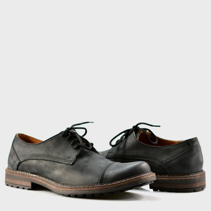 Czarne skórzane półbuty męskie – Mauro | Jordan Handmade Shoes – zdjęcie 4
