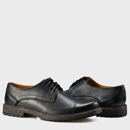 Czarne skórzane półbuty męskie – Dante | Jordan Handmade Shoes – zdjęcie 4